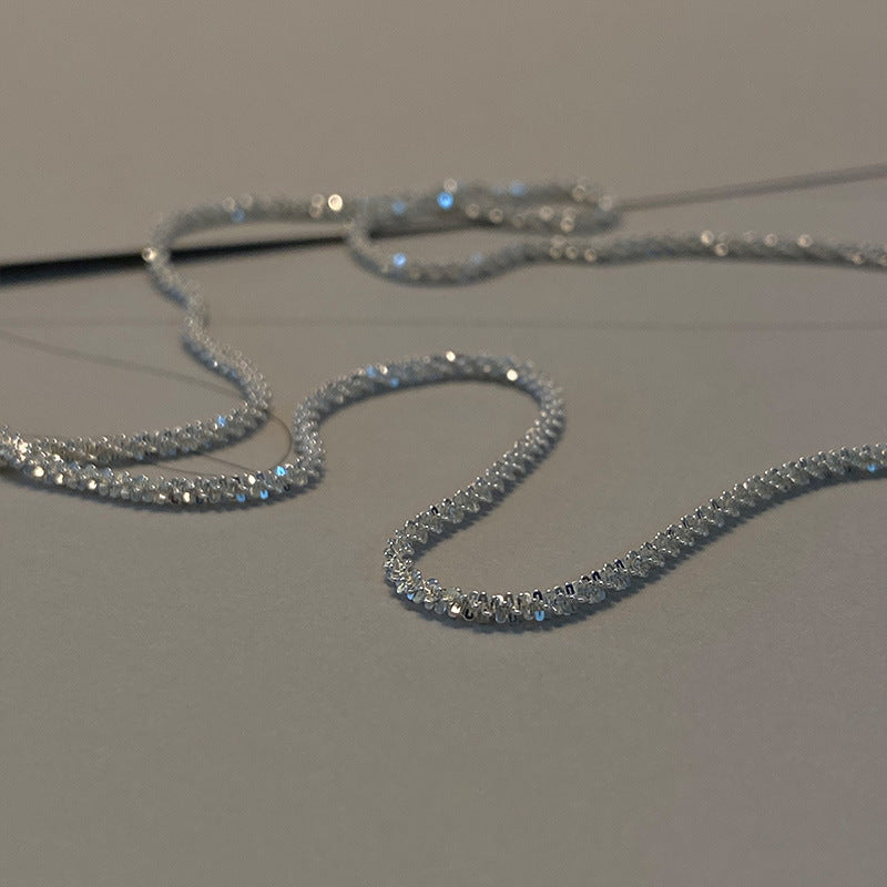 Italian Twist Sparkling Pure Necklace Plain Necklace